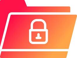 Locked Folder Creative Icon Design vector