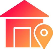 Home Location Creative Icon Design vector