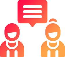 Discuss Creative Icon Design vector