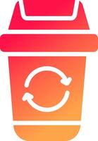 Trash Recycle Creative Icon Design vector