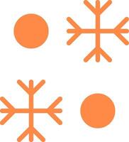 diseño de icono creativo de copo de nieve vector