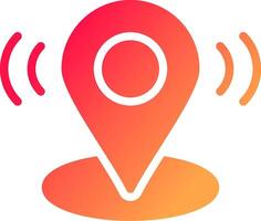 Location Pin Creative Icon Design vector