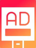 Mobile Advertising Creative Icon Design vector