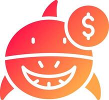 Loan Shark Creative Icon Design vector