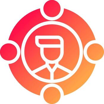 User Centered Creative Icon Design vector