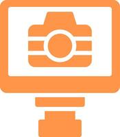 Lcd Camera Creative Icon Design vector