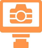 Lcd Camera Creative Icon Design vector