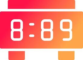 Digital Clock Creative Icon Design vector