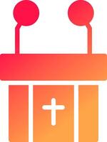 Pulpit Creative Icon Design vector