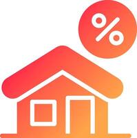 hogar hipoteca creativo icono diseño vector