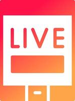 Live Stream Creative Icon Design vector