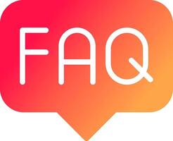 FAQ Creative Icon Design vector