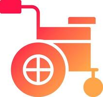 Wheelchair Creative Icon Design vector