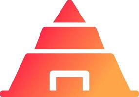 Pyramid Creative Icon Design vector