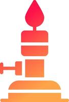 Bunsen Burner Creative Icon Design vector