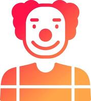 diseño de icono creativo de payaso vector