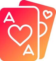 Playing Cards Creative Icon Design vector