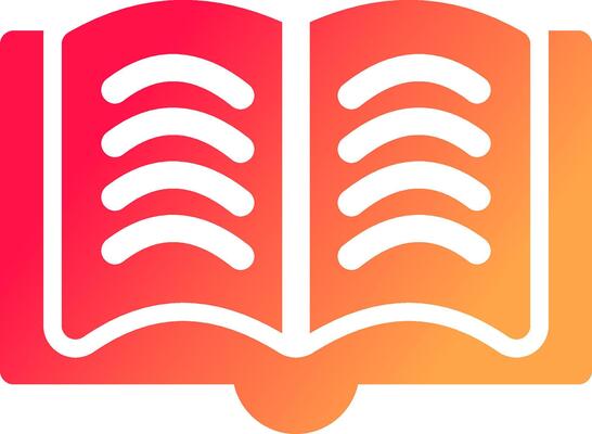 Open Book Creative Icon Design