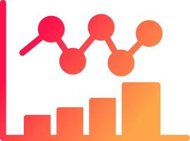 Bar Chart Creative Icon Design vector