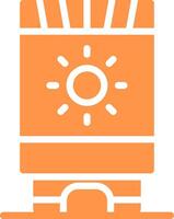 Sun Cream Creative Icon Design vector