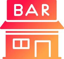 Bar Creative Icon Design vector