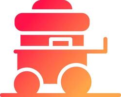 Food Cart Creative Icon Design vector