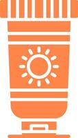 Sunscreen Creative Icon Design vector