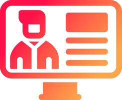 Online Lecture Creative Icon Design vector