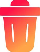 Trash Bin Creative Icon Design vector