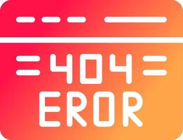 Diseño de icono creativo de error 404 vector