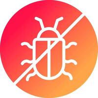 No Bug Creative Icon Design vector