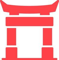 Torii Gate Creative Icon Design vector
