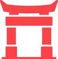 diseño de icono creativo de puerta torii vector