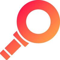 Magnifying Creative Icon Design vector