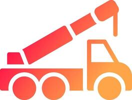 Crane Truck Creative Icon Design vector