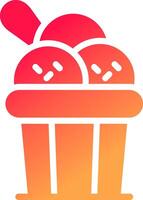 Ice Cream Creative Icon Design vector