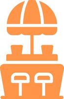 Beach Bar Creative Icon Design vector