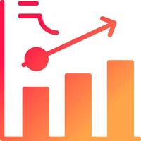 Clustered Bar Creative Icon Design vector