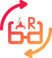 Ar Glasses Creative Icon Design vector