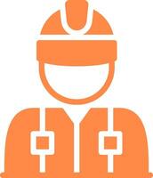 Worker Creative Icon Design vector