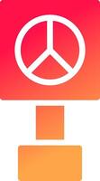 Peace Sign Creative Icon Design vector