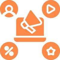 Advertising Creative Icon Design vector