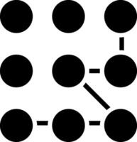 diseño de icono creativo de bloqueo de patrón vector