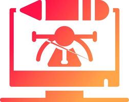 Digital Art Creative Icon Design vector