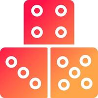 Domino Piece Creative Icon Design vector