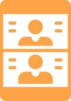 Videocall Creative Icon Design vector