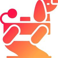 Robot Dog Creative Icon Design vector