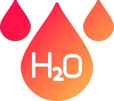 H2O creativo icono diseño vector