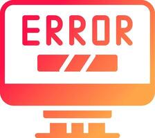 Error Creative Icon Design vector