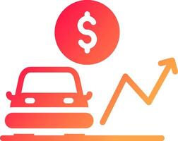 Car Loan Rates Creative Icon Design vector